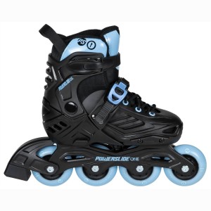 Patins À Roues Alignées Powerslide Khaan Junior LTD adj. Enfant Noir Bleu | KD4089753
