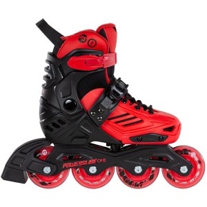 Patins À Roues Alignées Powerslide Khaan Junior LTD adj. Enfant Noir Rouge | BJ2984150