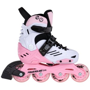 Patins À Roues Alignées Powerslide Khaan Junior LTD adj. Enfant Blanche Rose | WN9465321