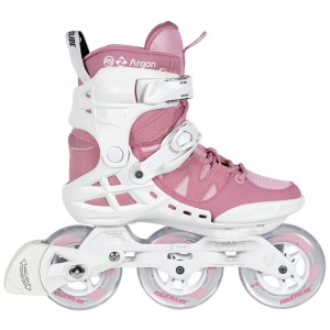 Patins À Roues Alignées Powerslide Phuzion Argon 100 Femme Blanche Rose | QA5928761
