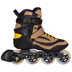 Patins À Roues Alignées Powerslide Phuzion Radon Umber 80 Homme Marron Noir | XC7416820