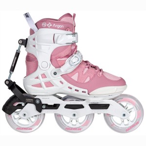 Patins À Roues Alignées Powerslide Phuzion Argon Syncro 110 Femme Blanche Rose | UN2054187